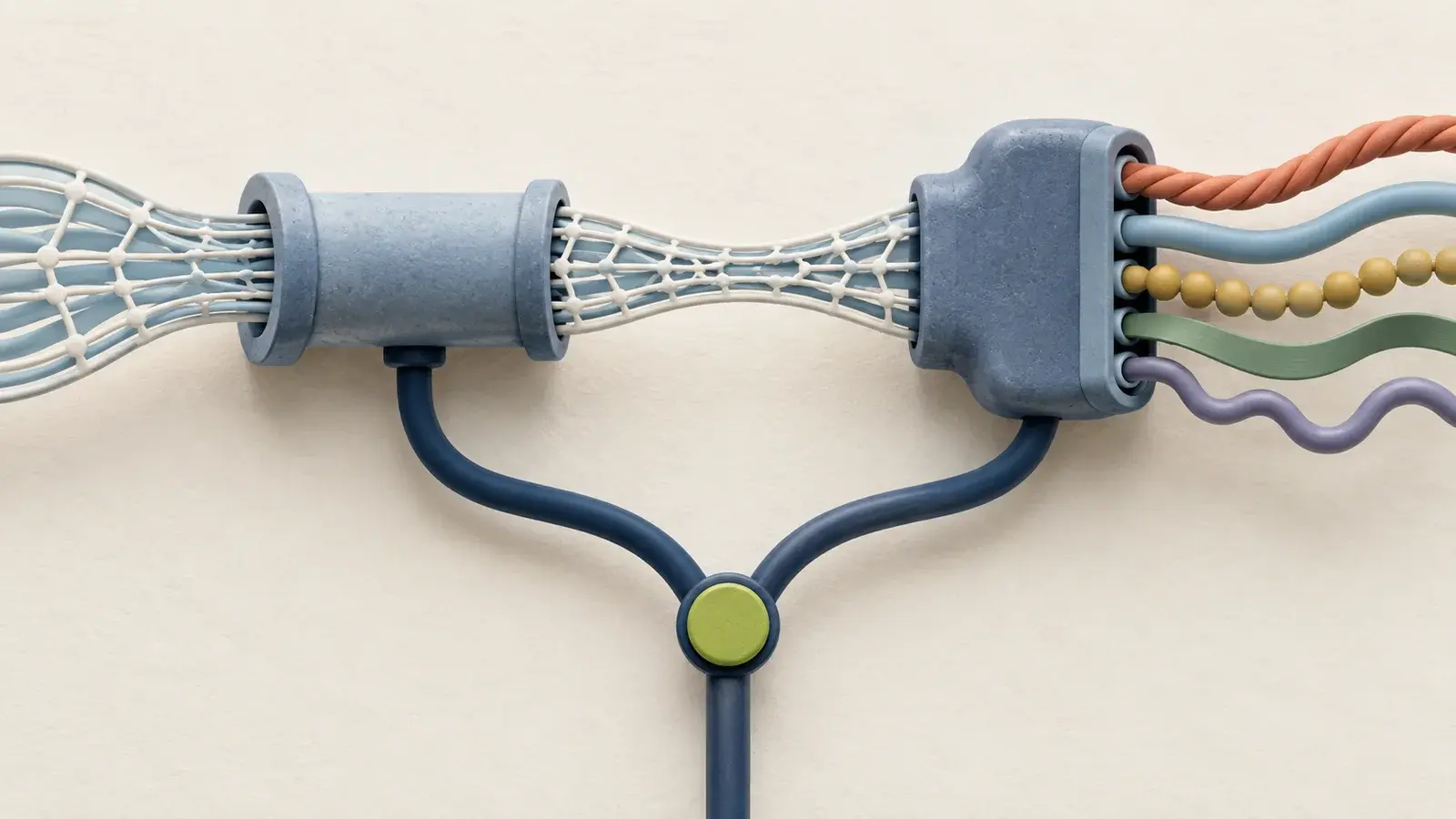 A split network route comparing an HTTP tunnel with a SOCKS5 path